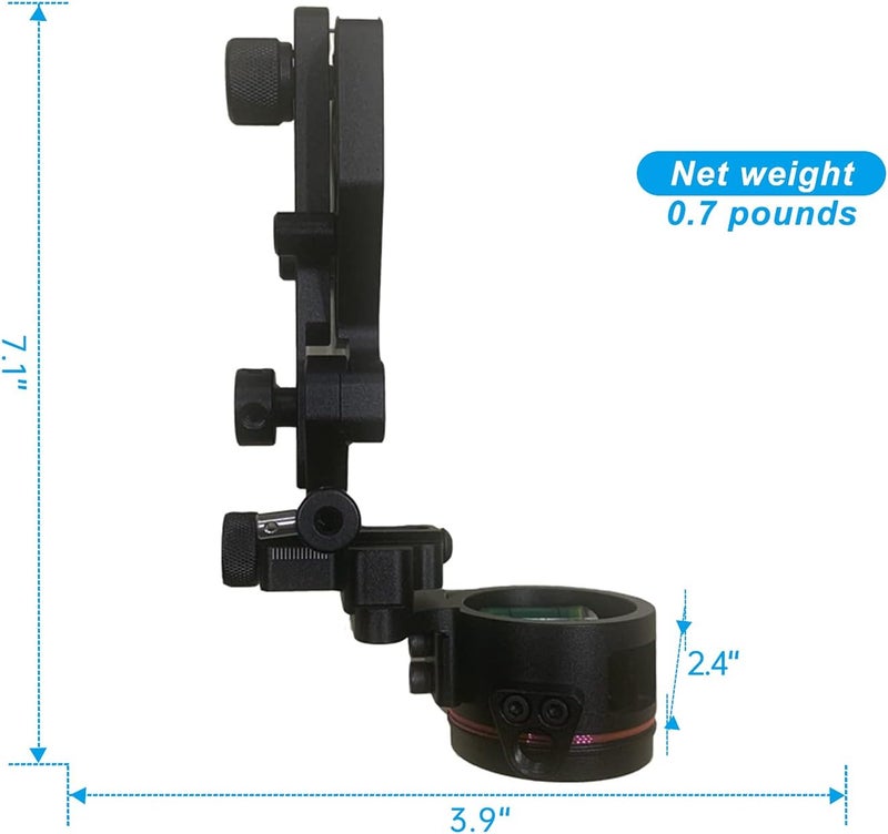Perogen Archery Compound Bow Sight Lightweight Durable Machined Aluminum .019" Fiber Optic - Image 5